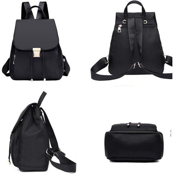 Women\'s Black Small Nylon Backpack Trendy Purse Lightweight Shoulder Bag main image 6